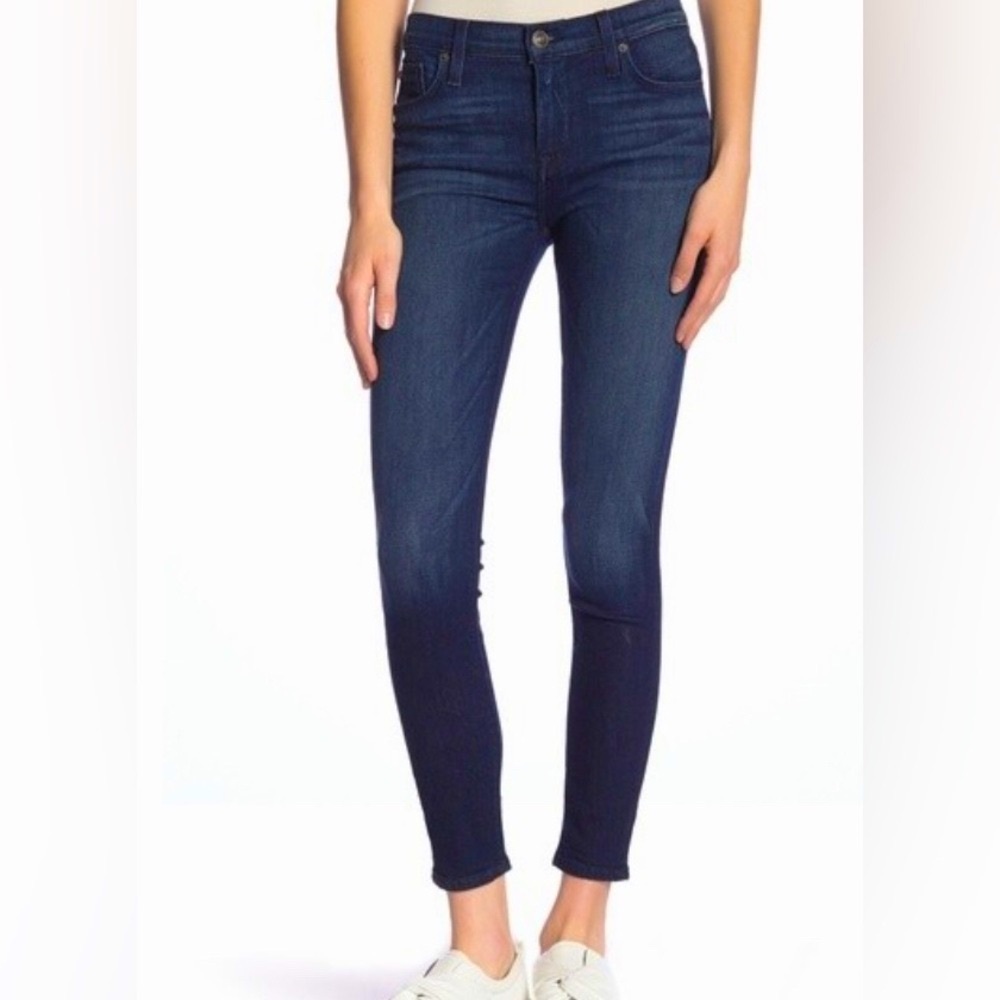 Hudson Natalie Mid Rise Skinny Ankle Jeans | Med Dark Blue | NWOT | Size 26